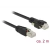 Netzwerkkabel DeLOCK 85668 RJ-45 Cat6 2m Schwarz