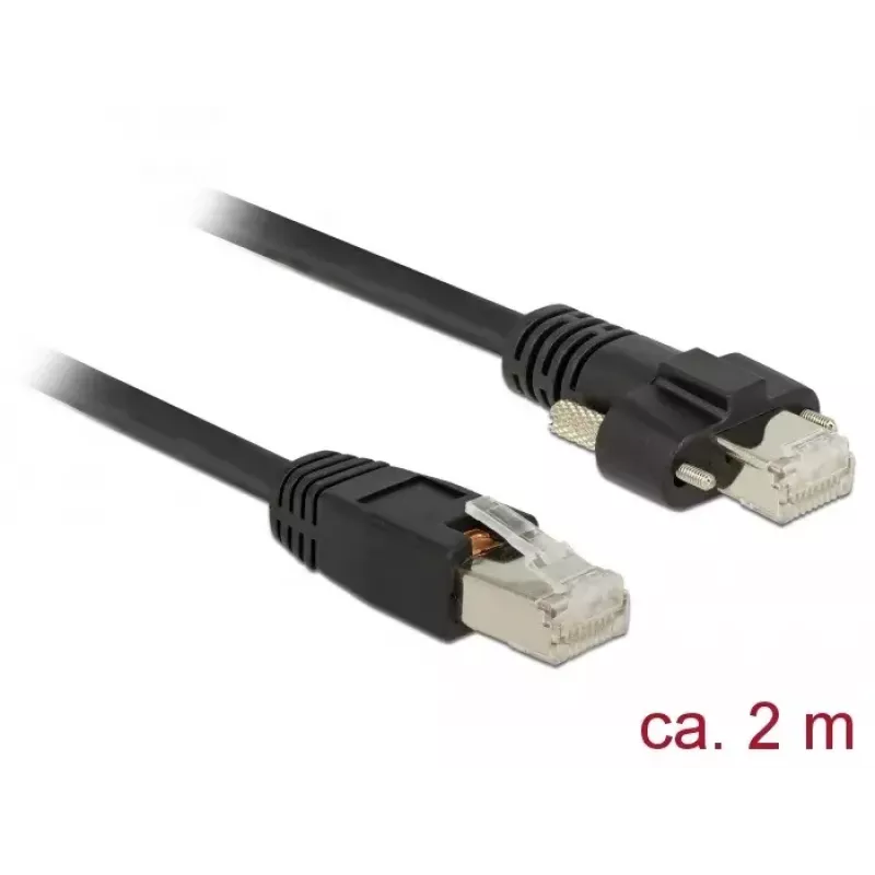 Netzwerkkabel DeLOCK 85668 RJ-45 Cat6 2m Schwarz