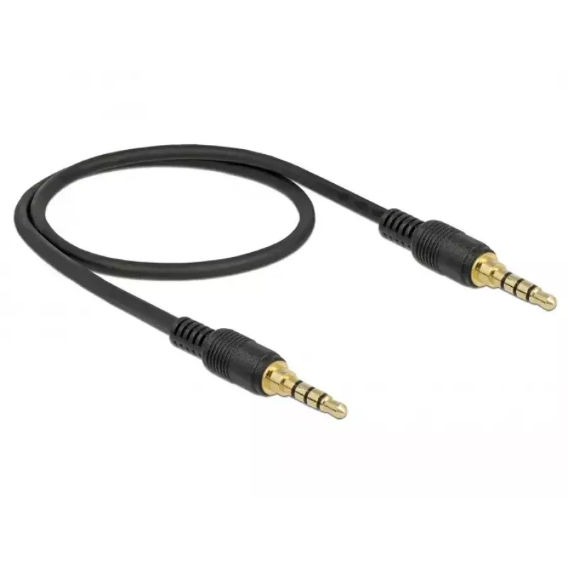 Audiokabel DeLOCK 85592 0,5 m 3,5 mm Schwarz