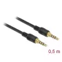 Audiokabel DeLOCK 85592 0,5 m 3,5 mm Schwarz