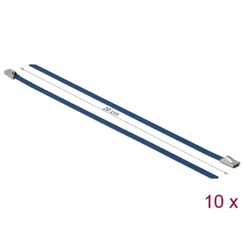 Kabelbinder DeLOCK 18793 Stahl Blau 200mm 10 Stk.