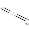 Kabelbinder DeLOCK 18811 Stahl Schwarz 400mm 10 Stk.