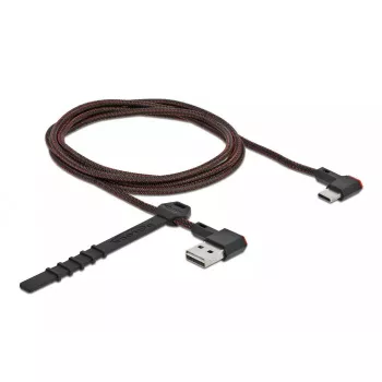 USB-Kabel Typ-A Stecker auf USB Typ-C Stecker abgewinkelt links/rechts 1,5 m DeLOCK 85282
