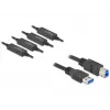 USB-Kabel DeLOCK 85382 USB 3.2 Gen 1 20 m USB A USB B Schwarz