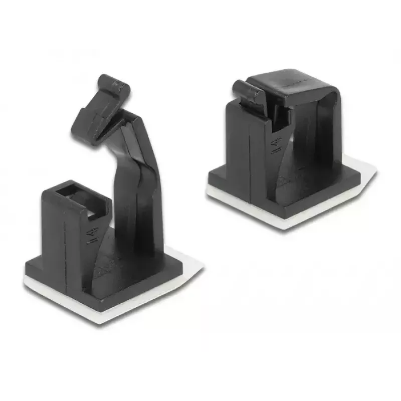 Kabelhalter DeLOCK 60247 selbstklebend schwarz 10 Stück