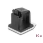 Kabelhalter DeLOCK 60247 selbstklebend schwarz 10 Stück