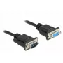 Serielles Kabel DeLOCK 86578 Schwarz 1 m RS-232 Sub-D9