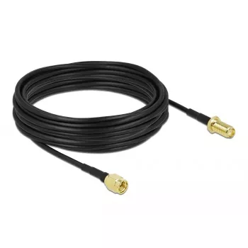 Antennenkabel DeLOCK SMA-Stecker auf SMA-Buchse LMR/CFD100 10 m