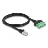 DeLOCK RJ45-Kabel Cat.6 Stecker auf Klemmleistenadapter 1 m 2-teilig