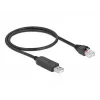 Serielles Verbindungskabel DeLOCK 64159 USB Typ-A auf RS-232 RJ45 0,5 m Schwarz