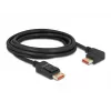 DisplayPort-Kabel DeLOCK 87048 8K 60Hz 3m Stecker auf Stecker 90° links abgewinkelt