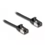 Netzwerkkabel DeLOCK RJ45 Kabel Stecker auf Stecker Cat.8.1 flexibel 0,5 m schwarz