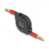 Audiokabel DeLOCK 85369 0,9 m 3,5 mm Stecker auf Stecker Schwarz Rot vergoldet