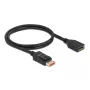 DisplayPort-Verlängerungskabel DeLOCK 8K 60 Hz 1 m