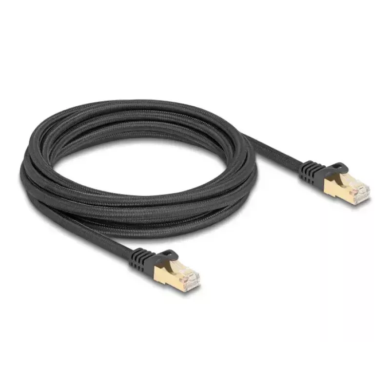 Netzwerkkabel DeLOCK RJ45 Cat.6A 3m Schwarz