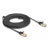 Netzwerkkabel DeLOCK RJ45 Flach 7,5 m Cat6A U/FTP Schwarz