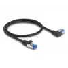 DeLOCK RJ45 Netzwerkkabel Cat.6A S/FTP 0,5 m Schwarz