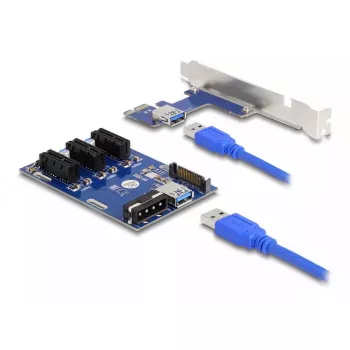 DeLOCK Riser Card PCI Express x1 auf 3 x PCIe x1 50 cm USB-Kabel