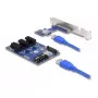 DeLOCK Riser Card PCI Express x1 auf 3 x PCIe x1 50 cm USB-Kabel