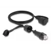 DeLOCK Netzwerkkabel RJ45-Stecker auf RJ45-Stecker Cat.6 STP 1m IP68 Schwarz