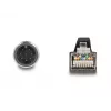 Netzwerkkabel DeLOCK M12 Kabel A-codiert 8-polig Stecker auf RJ45 Stecker PUR (TPU) 2 m