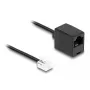 DeLOCK Telefonkabel RJ11-Stecker auf RJ45-Buchse schwarz 2 m