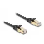 Netzwerkkabel DeLOCK RJ45 Flach Cat.6A 2m Schwarz