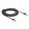 Netzwerkkabel DeLOCK RJ45 Flach 10m Cat6A Schwarz
