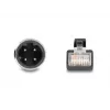 Netzwerkkabel DeLOCK M12-Kabel D-kodiert 4-polig Stecker auf RJ45 Stecker Cat5e 2 m Schwarz