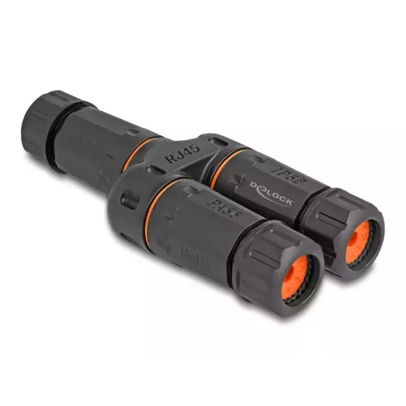 Netzwerkkabel DeLOCK 88143 Y-Adapter RJ45 auf 2 x RJ45 Cat.6 Schwarz