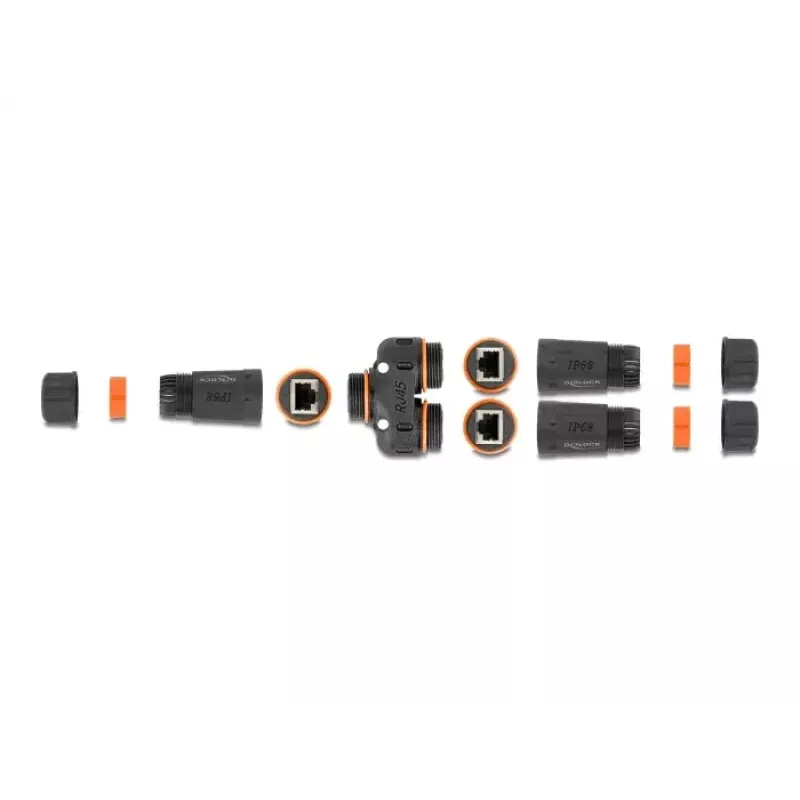 Netzwerkkabel DeLOCK 88143 Y-Adapter RJ45 auf 2 x RJ45 Cat.6 Schwarz