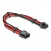 Internes Stromkabel DELOCK 80975 — 8-polig auf PCI-E 6+2-polig, 0,3 m