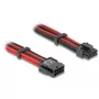 Internes Stromkabel DELOCK 80975 — 8-polig auf PCI-E 6+2-polig, 0,3 m