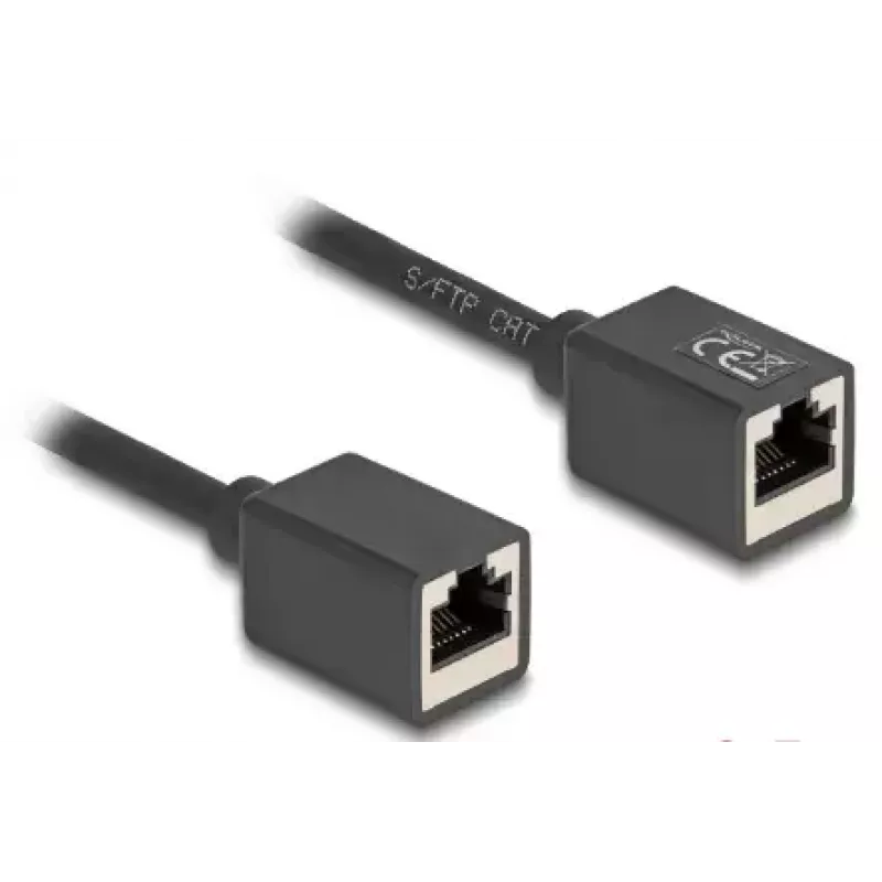 Netzwerkkabel DeLOCK 90324 RJ-45 Cat6a 0,5 m Schwarz