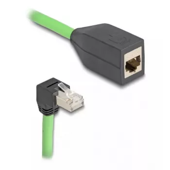 Netzwerkkabel DeLOCK 80888 RJ-45 Cat6a 5m Schwarz Grün