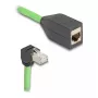 Netzwerkkabel DeLOCK 80888 RJ-45 Cat6a 5m Schwarz Grün