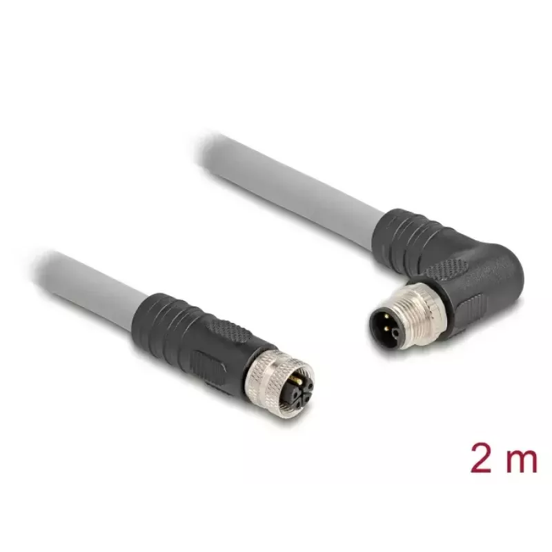 DeLOCK Sensor-/Aktor-Kabel 80548 2 m RST M12 Grau