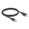 DeLOCK Kabel RJ45-Stecker auf RJ45-Stecker 1m Cat.6A S/FTP schwarz