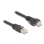 DeLOCK Kabel RJ45-Stecker auf RJ45-Stecker 1m Cat.6A S/FTP schwarz