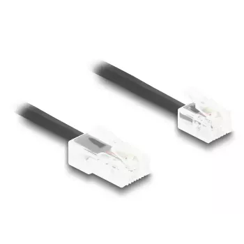 DeLOCK Telefonkabel 1 m Schwarz 88442 RJ-11 RJ-45