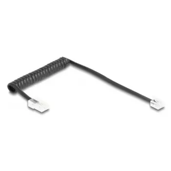 DeLOCK Telefonkabel 1 m Schwarz 88442 RJ-11 RJ-45