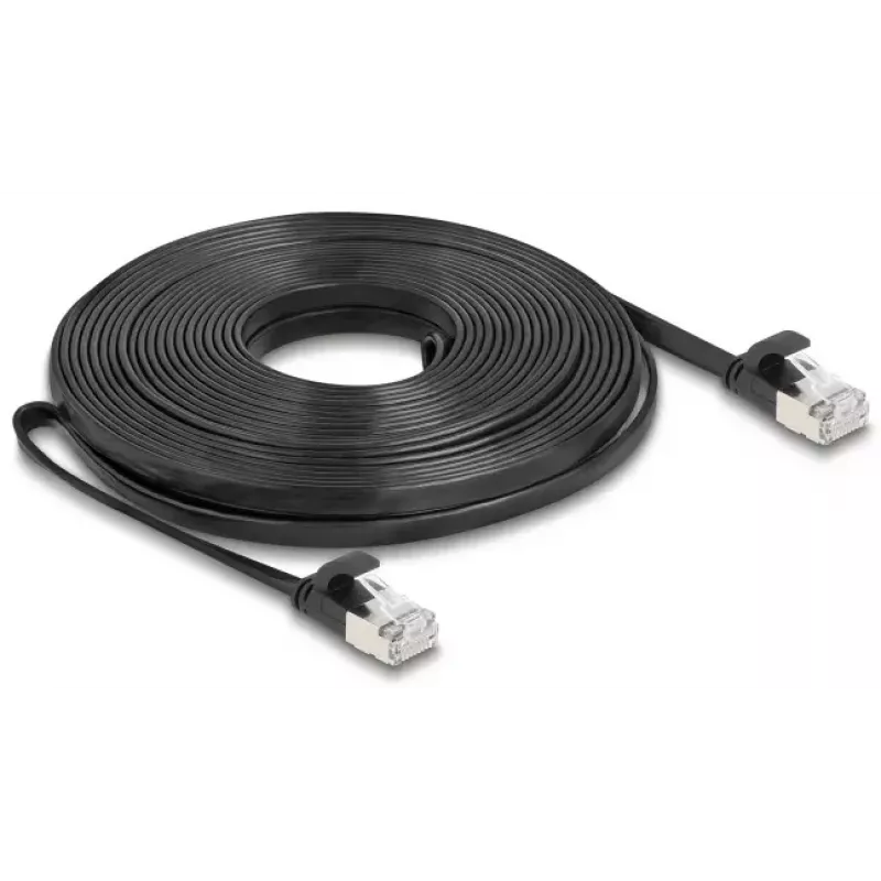 Netzwerkkabel DeLOCK 81169 RJ-45 Cat6a 10 m Schwarz