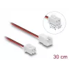 Kabelverlängerung DELOCK 90762 für Computer-Kühlsysteme, PVC-Mantel, Ø 1,3 mm, schwarz/rot/weiß