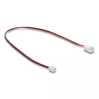 Kabelverlängerung DELOCK 90762 für Computer-Kühlsysteme, PVC-Mantel, Ø 1,3 mm, schwarz/rot/weiß