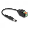 DeLOCK DC-Kabel 2,1 x 5,5 mm Stecker auf 2-polige Klemmleiste Adapter 15 cm