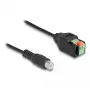 DeLOCK RCA-Stecker auf Klemmleisten-Adapter 15 cm 2-polig