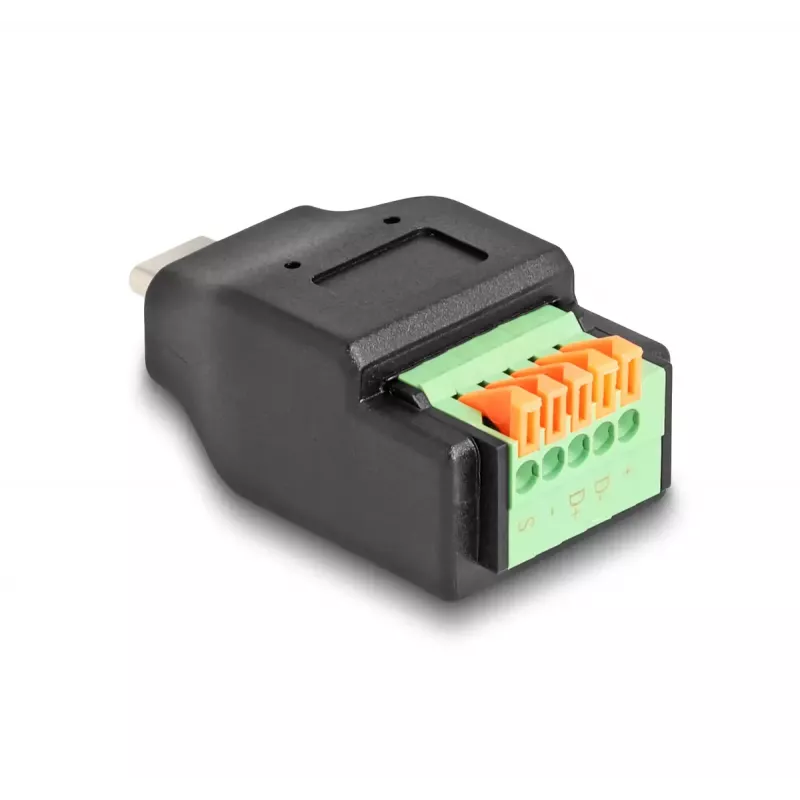 DeLOCK USB Typ-C 2.0 Stecker auf Klemmleistenadapter 5-polig
