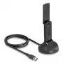 DeLOCK Wi-Fi 6E Dual Band WLAN USB Adapter AX3000 1201 Mbps