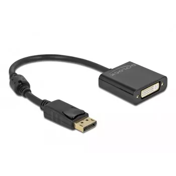 Adapter DisplayPort 1.2 Stecker auf DVI Buchse 4K Aktiv DeLOCK 63482