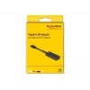 DeLOCK 66246 Kabel-Adapter RJ-45 USB C Schwarz 0,09 m